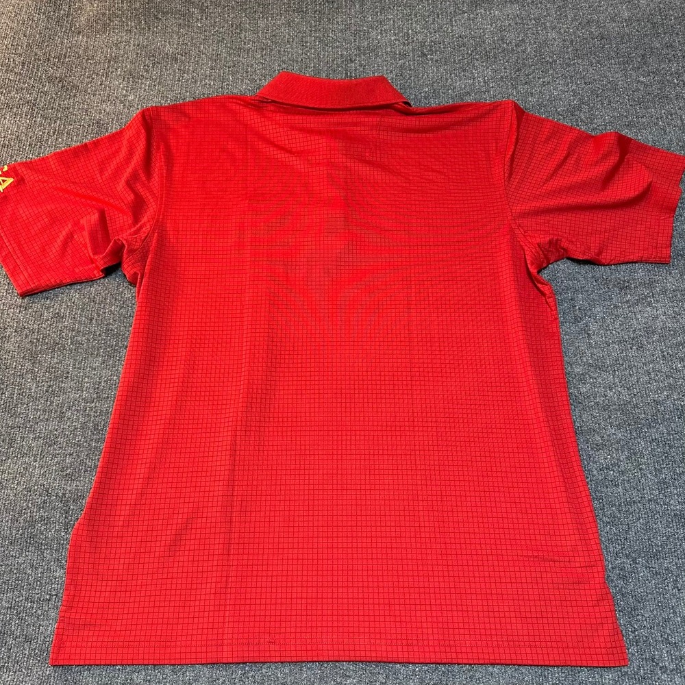 Antigua PGA South Florida Section Red Grid Golf Polo Mens Large Short Sleeve - Picture 4 of 7